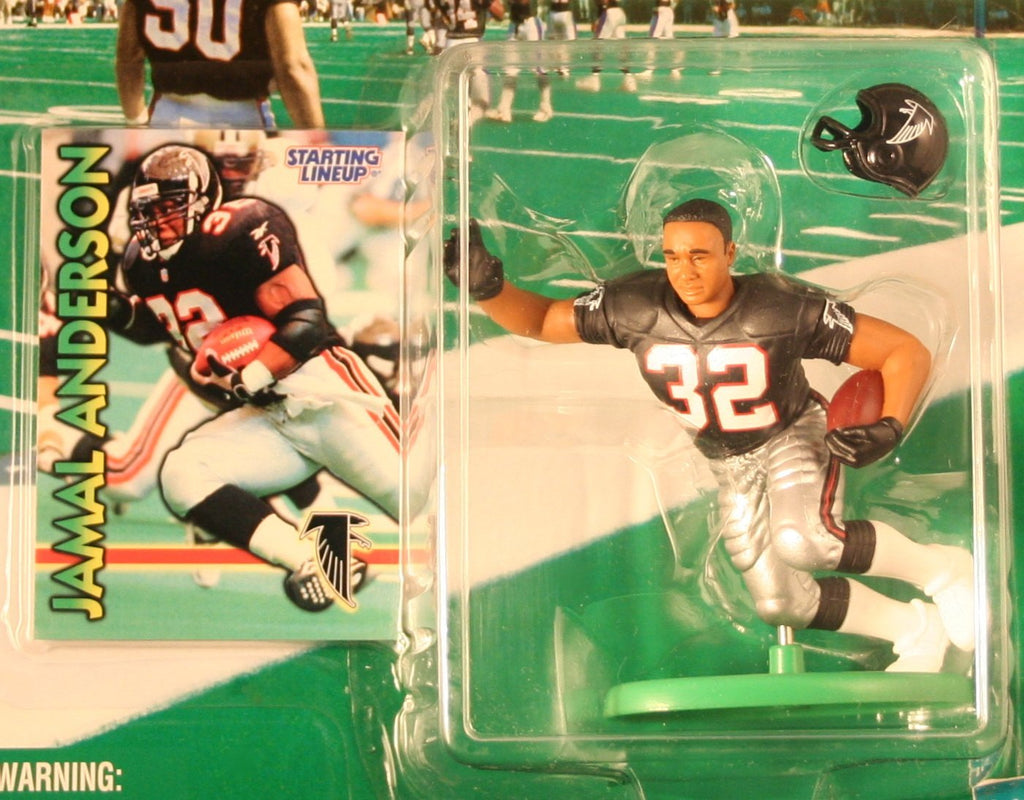 JAMAL ANDERSON / ATLANTA FALCONS 1999-2000 NFL * EXTENDED SERIES * Starting Lineup Action Figure & Exclusive NFL Collector Trading Card
