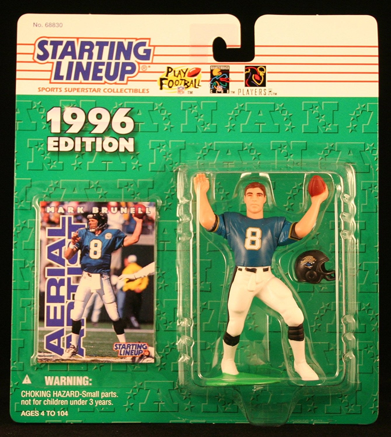 MARK BRUNELL / JACKSONVILLE JAGUARS 1996 NFL Starting Lineup Action Figure & Exclusive NFL Collector Trading Card