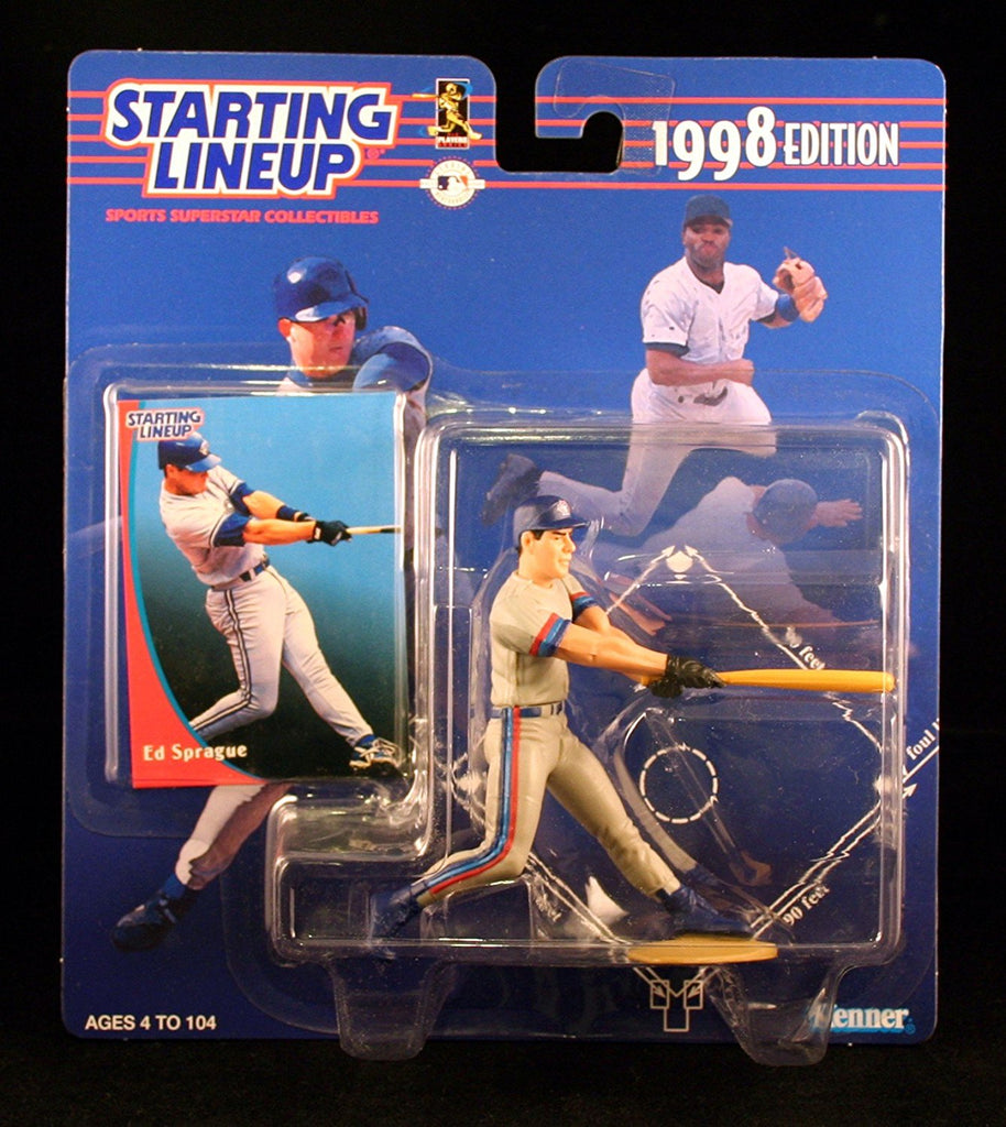 ED SPRAGUE / TORONTO BLUE JAYS 1998 MLB Starting Lineup Action Figure & Exclusive Collector Trading Card