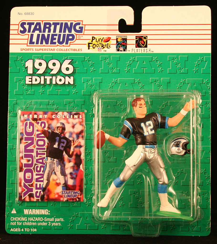 KERRY COLLINS / CAROLINA PANTHERS 1996 NFL Starting Lineup Action Figure & Exclusive NFL Collector Trading Card