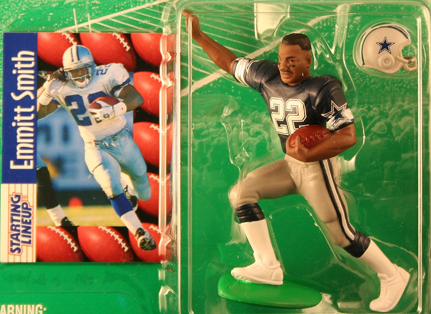EMMITT SMITH / DALLAS COWBOYS 1997 NFL Starting Lineup Action Figure & Exclusive NFL Collector Trading Card