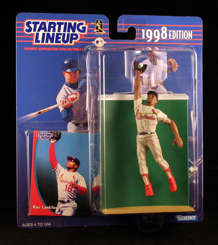 RAY LANKFORD / ST. LOUIS CARDINALS 1998 MLB Starting Lineup Action Figure & Exclusive Collector Trading Card