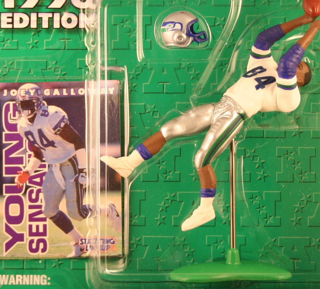 JOEY GALLOWAY / SEATTLE SEAHAWKS 1996 NFL Starting Lineup Action Figure & Exclusive NFL Collector Trading Card
