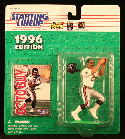 ERIC METCALF / ATLANTA FALCONS 1996 NFL Starting Lineup Action Figure & Exclusive NFL Collector Trading Card