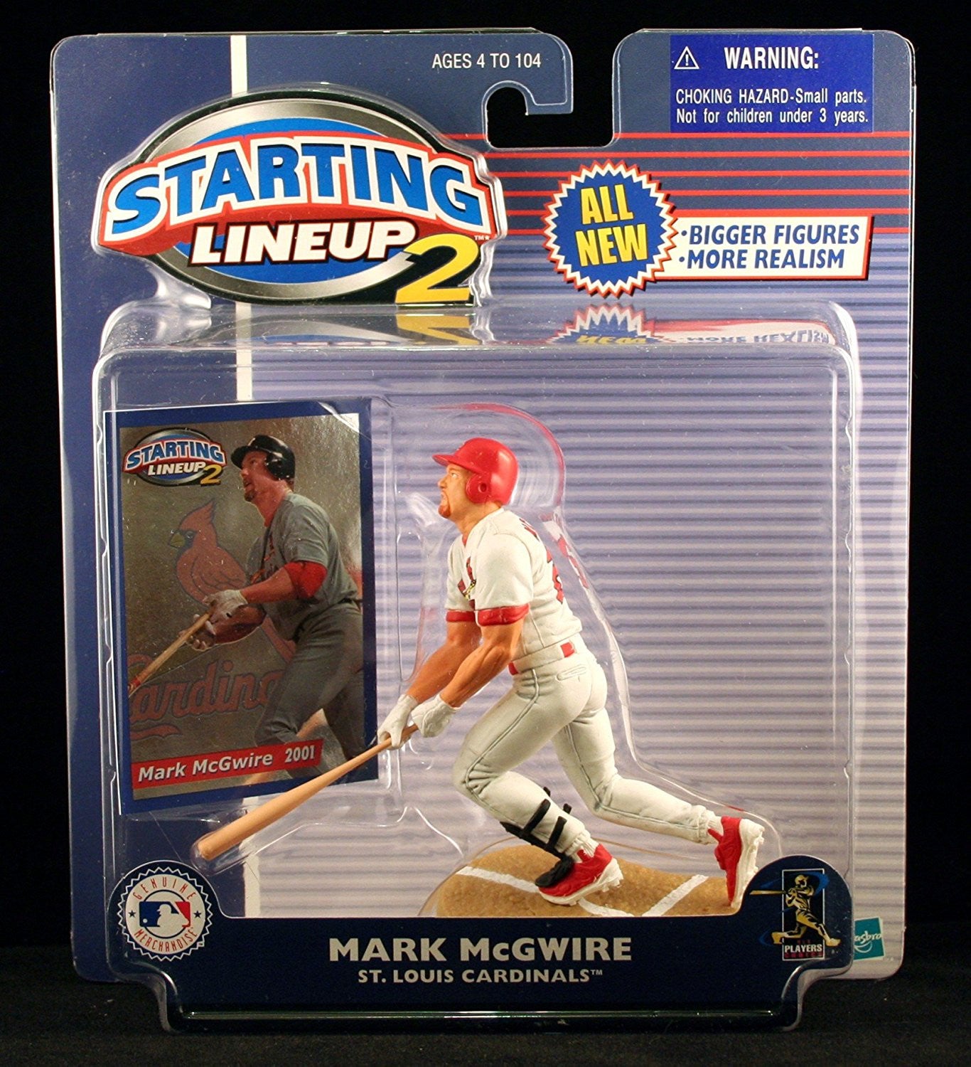MARK MCGWIRE / ST. LOUIS CARDINALS 2001 MLB Starting Lineup 2 Action Figure & Exclusive Trading Card
