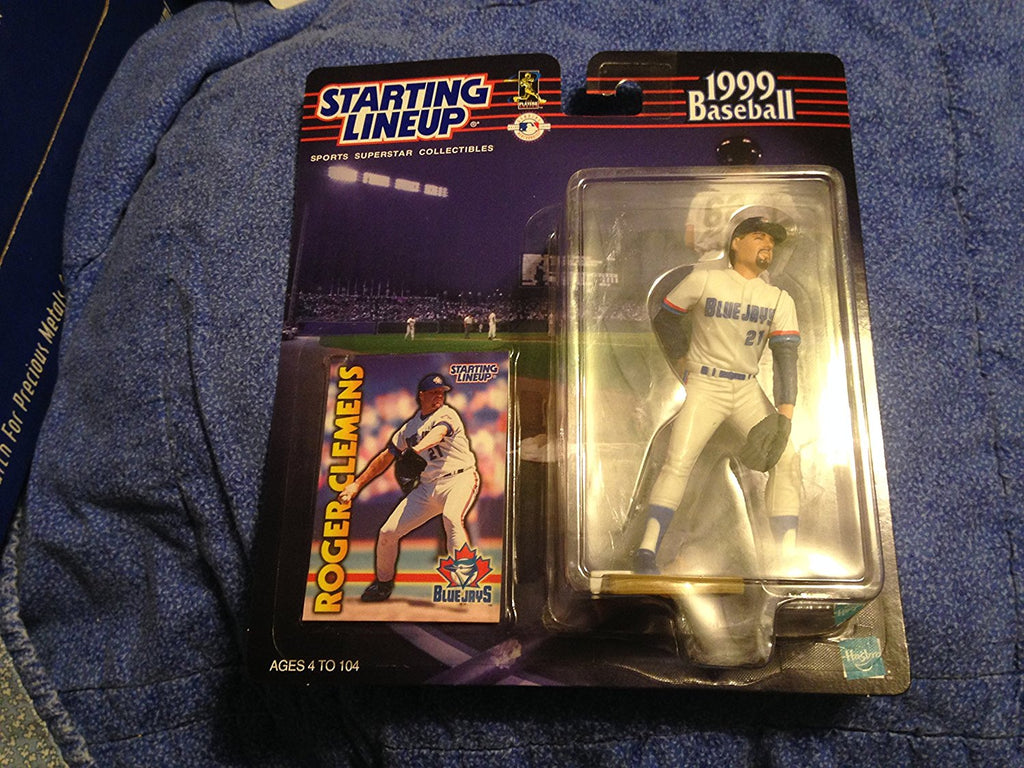ROGER CLEMENS / TORONTO BLUE JAYS 1999 MLB Starting Lineup Action Figure & Exclusive Collector Trading Card