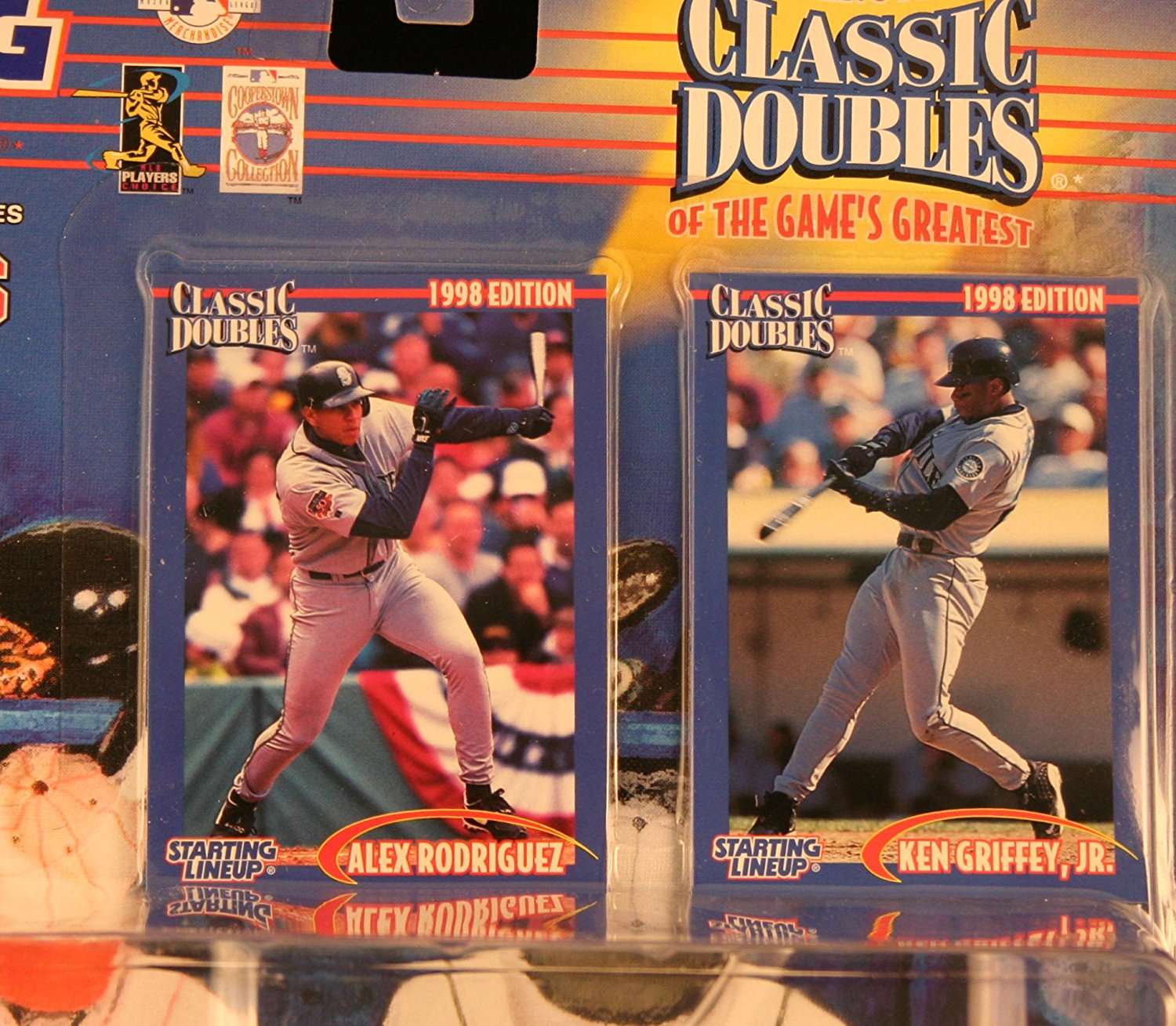 ALEX RODRIGUEZ / SEATTLE MARINERS & KEN GRIFFEY JR. / SEATTLE MARINERS 1998 MLB Classic Doubles * Winning Pairs Series * Starting Lineup Action Figures & Exclusive Collector Trading Cards