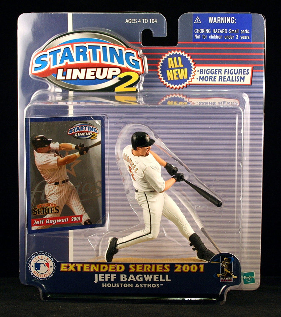 JEFF BAGWELL / HOUSTON ASTROS 2001 MLB Starting Lineup 2 EXTENDED SERIES Action Figure & Exclusive Trading Card "Hall of Fame"
