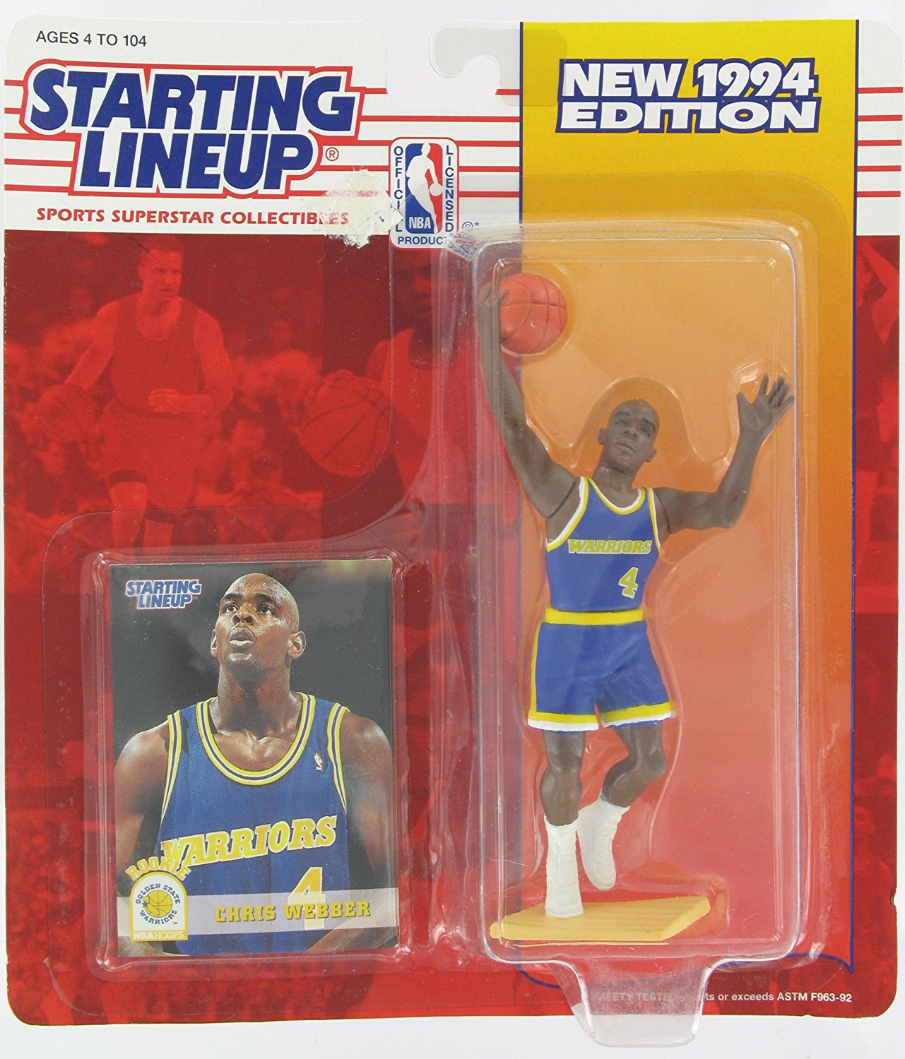 1994 NBA Staring Lineup - Chris Webber - Golden State Warriors