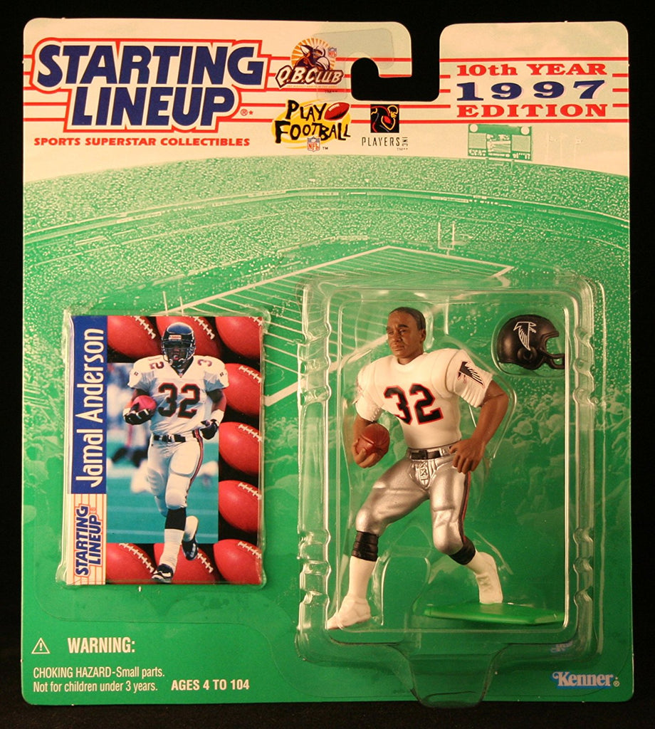 JAMAL ANDERSON / ATLANTA FALCONS 1997 NFL Starting Lineup Action Figure & Exclusive NFL Collector Trading Card