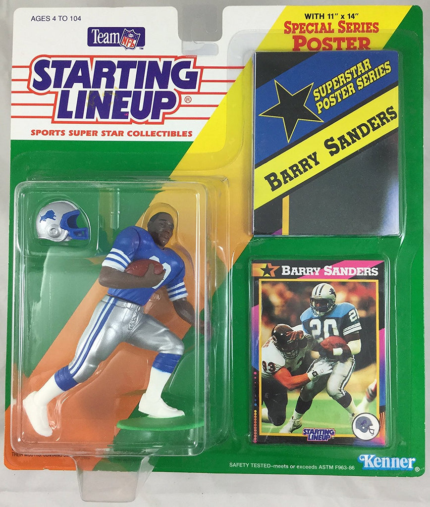 1992 Barry Sanders NFL Starting Lineup Figure Detroit Lions