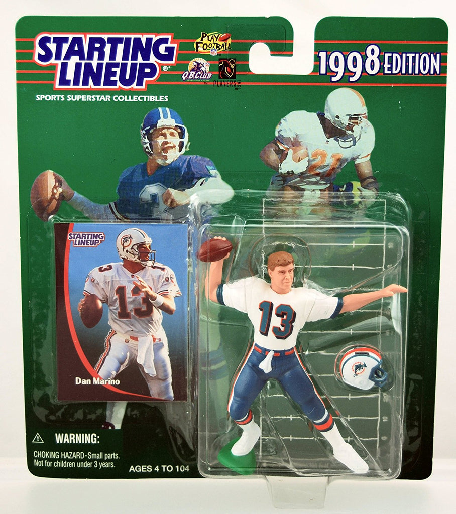 DAN MARINO / MIAMI DOLPHINS 1998 NFL Starting Lineup Action Figure & Exclusive NFL Collector Trading Card