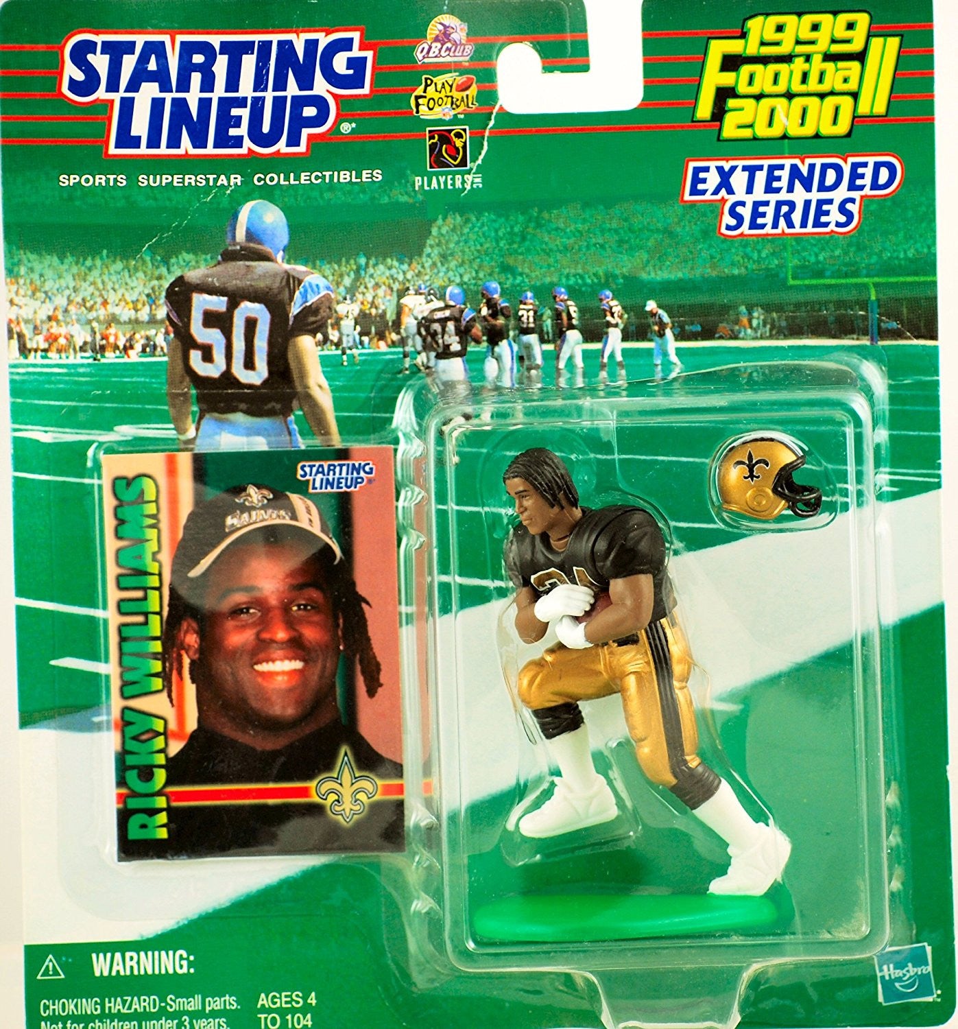 1999 Ricky Williams New Orleans Saints Starting lineup Extended Series