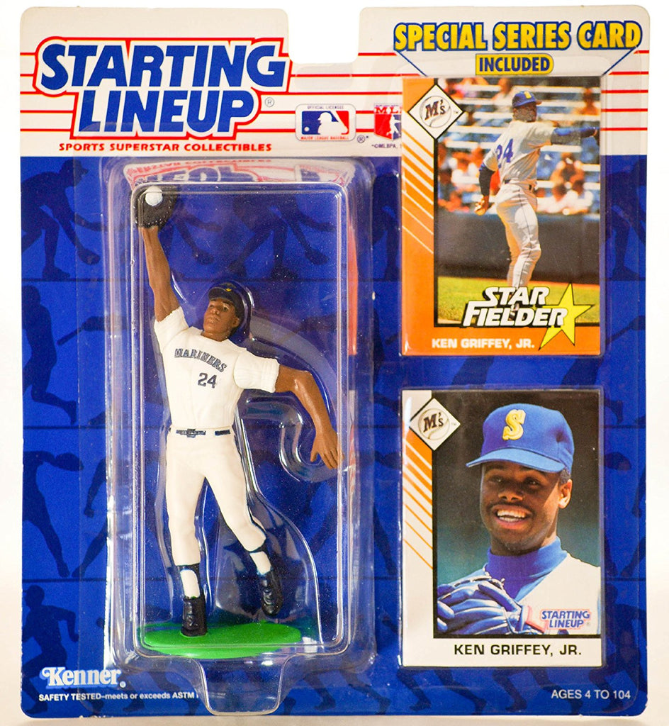 Ken Griffey, Jr. Action Figure in Seattle Mariners 1993 Starting Lineup MLB Sports Superstar Collectible - Special Series Card Included