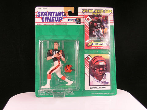 1993 David Klingler Cincinatti Bengals Starting Lineup NFL figure