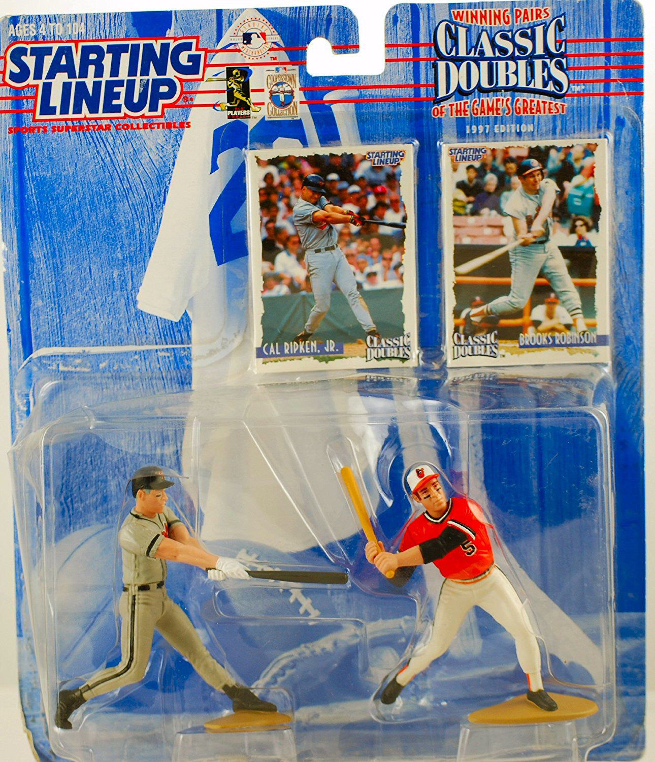 CAL RIPKEN JR. / BALTIMORE ORIOLES & BROOKS ROBINSON / BALTIMORE ORIOLES 1998 MLB Classic Doubles * Winning Pairs Series * Starting Lineup Action Figures & 2 Exclusive Collector Trading Cards