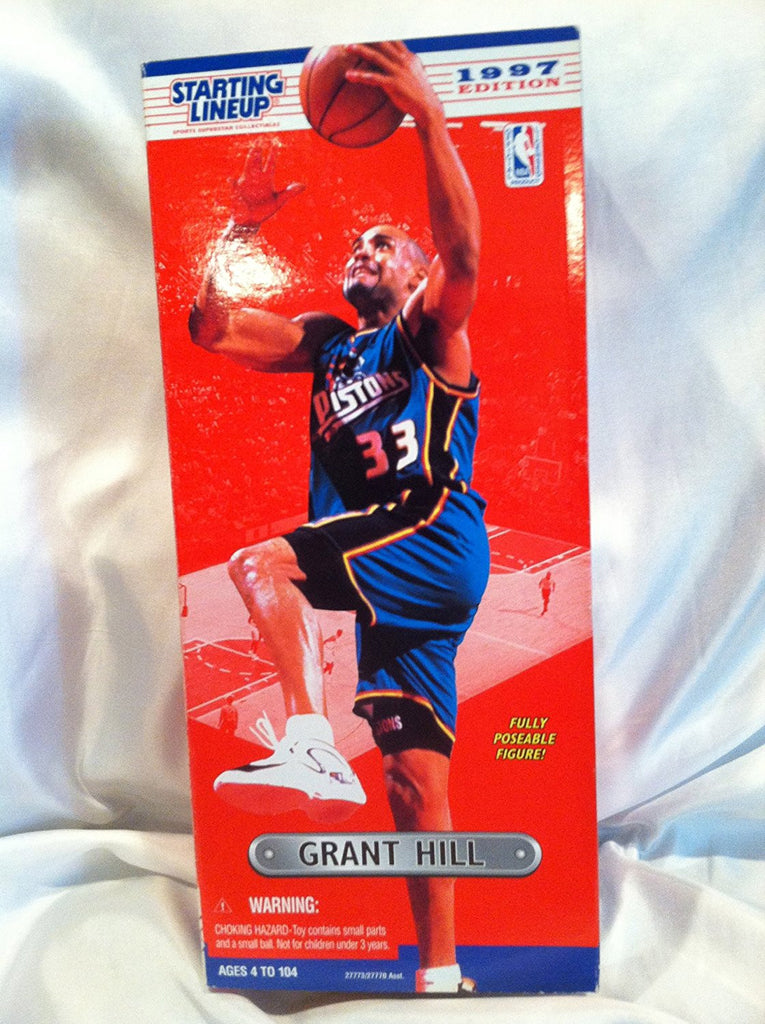 1997 Grant Hill 14 Inch Fully Poseable NBA Starting Lineup Figure Detroit Pistons