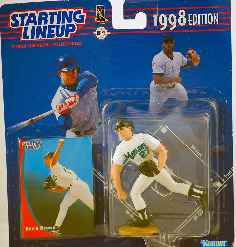 KEVIN BROWN / FLORIDA MARLINS 1998 MLB Starting Lineup Action Figure & Exclusive Collector Trading Card