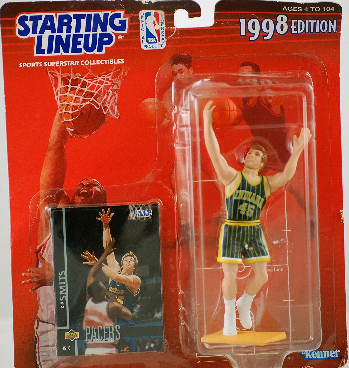 1998 NBA Starting Lineup - Rik Smits - Indiana Pacers