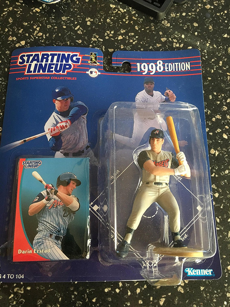 DARIN ERSTAD / ANAHEIM ANGELS 1998 MLB Starting Lineup Action Figure & Exclusive Collector Trading Card