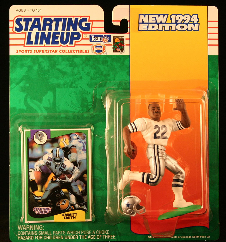 EMMITT SMITH / DALLAS COWBOYS 1994 NFL Starting Lineup Action Figure & Exclusive NFL Collector Trading Card