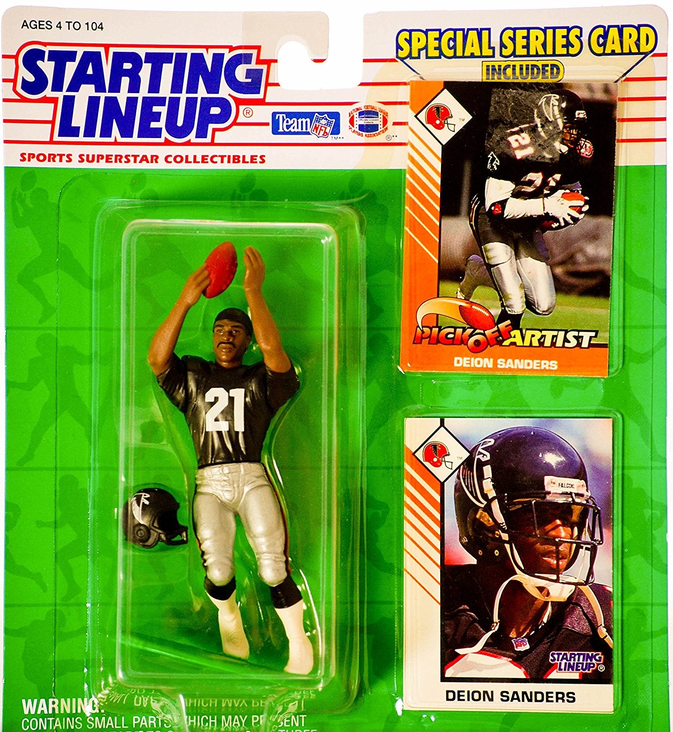 1993 Deion Sanders Atlanta Falcons Starting Lineup NFL Football