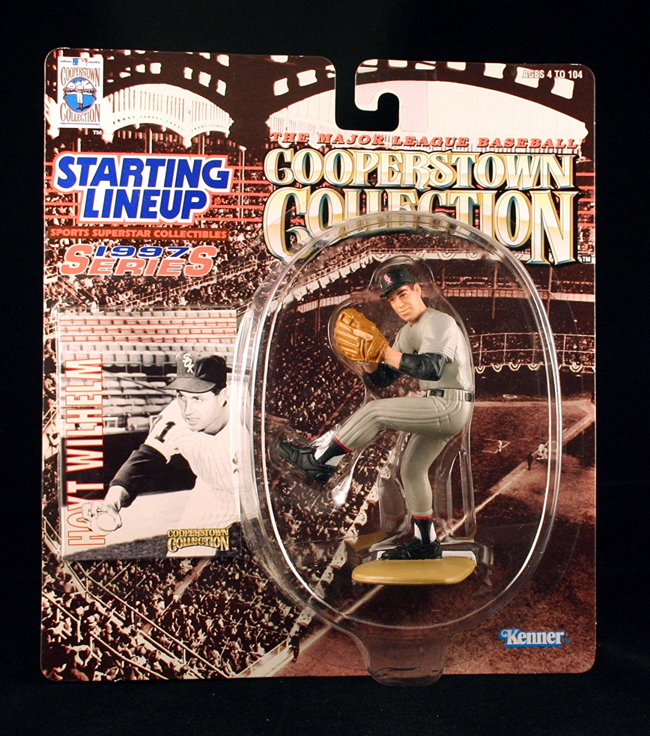 HOYT WILHELM / CHICAGO WHITE SOX 1997 MLB Cooperstown Collection Starting Lineup Action Figure & Exclusive Trading Card