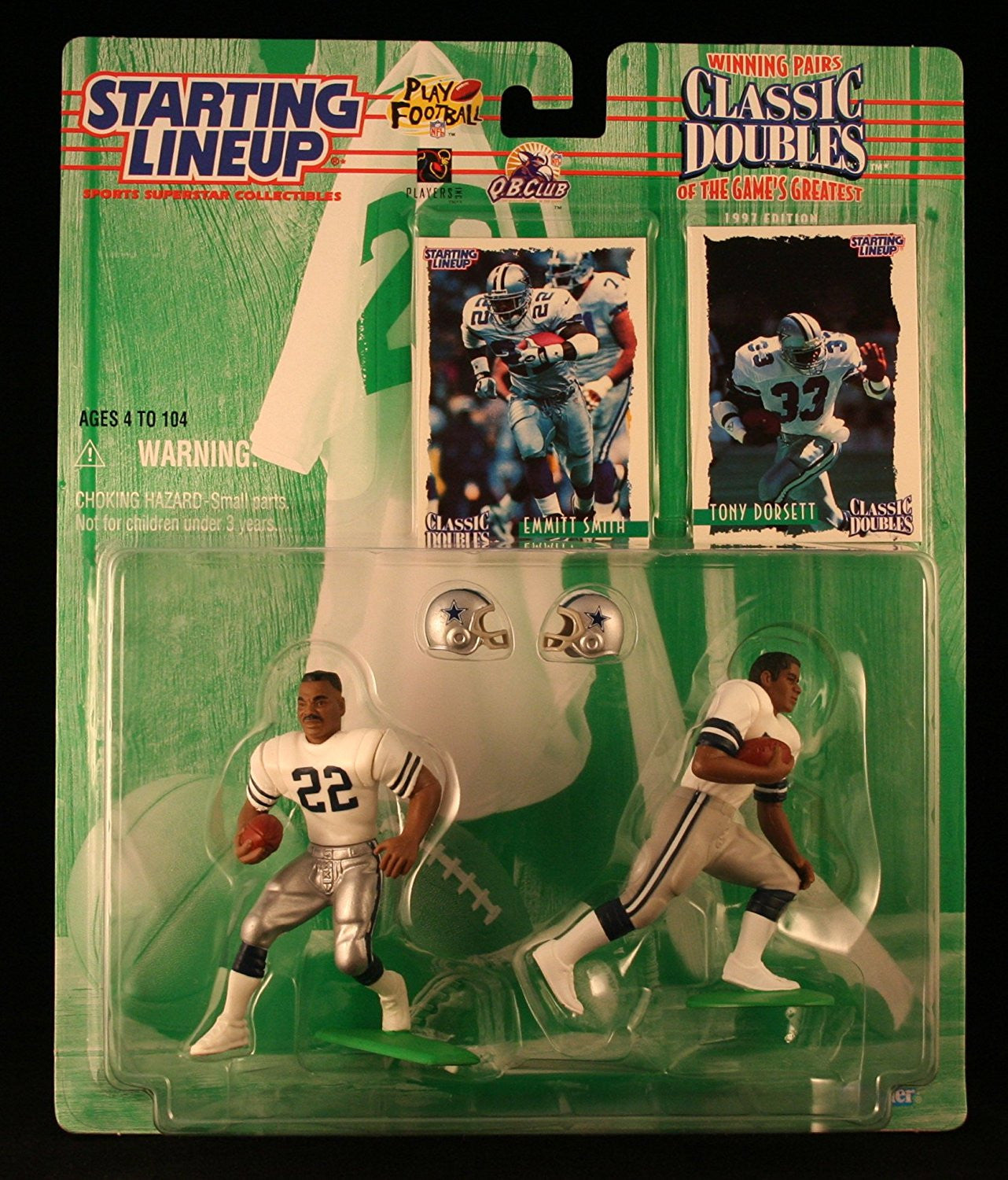1997 NFL Starting Lineup Classic Doubles - Emmitt Smith & Tony Dorsett - Dallas Cowboys