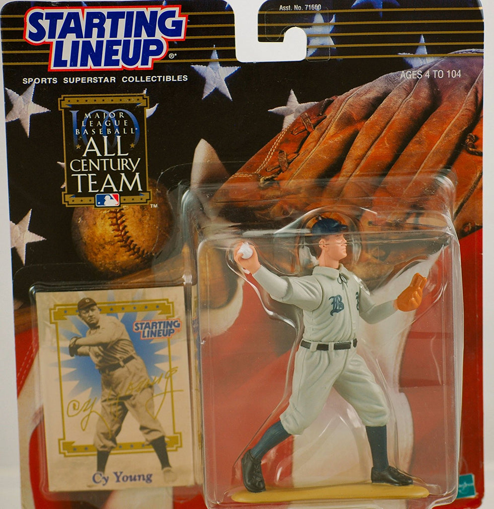 CY YOUNG / BOSTON AMERICANS 2000 MLB All Century Team Starting Lineup Action Figure & Exclusive Collector Trading Card