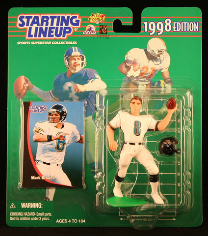 MARK BRUNELL / JACKSONVILLE JAGUARS 1998 NFL Starting Lineup Action Figure & Exclusive NFL Collector Trading Card