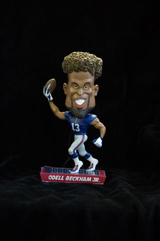 NFL New York Giants beckham O. #13 Caricature Bobble, New York Giants, One Size